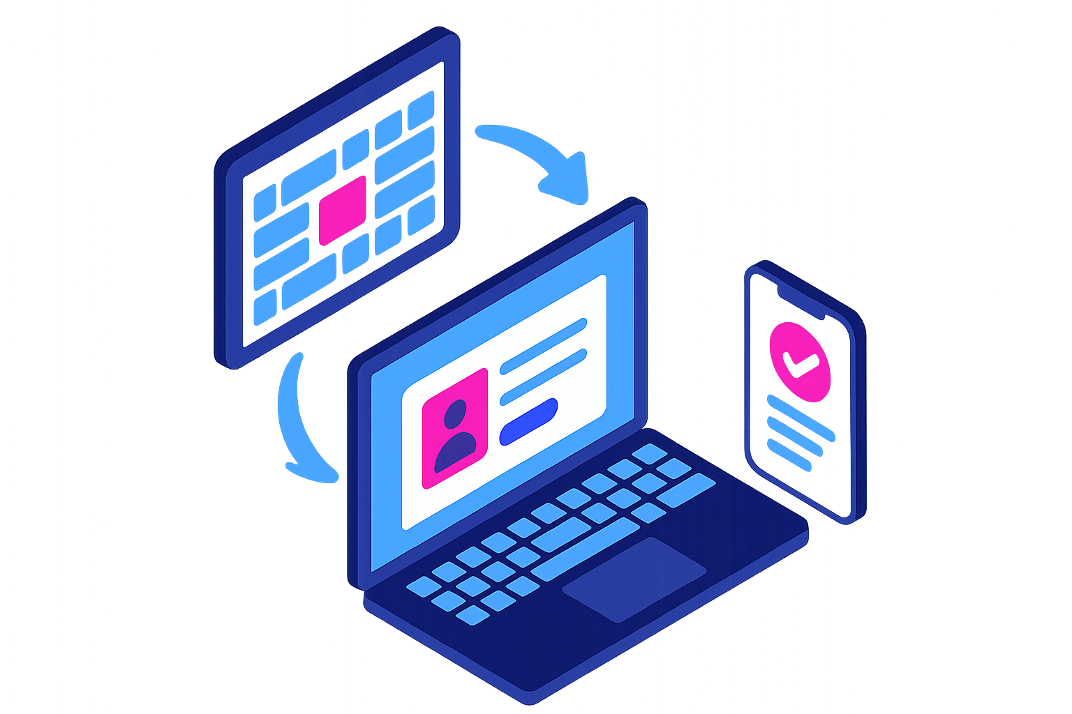 Exhibitor portal access interface showing login and profile management